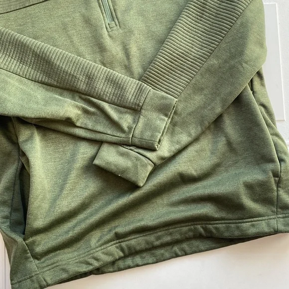 Callaway Men’s 1/4 Zip Pullover Olive Green M - Picture 3 of 5